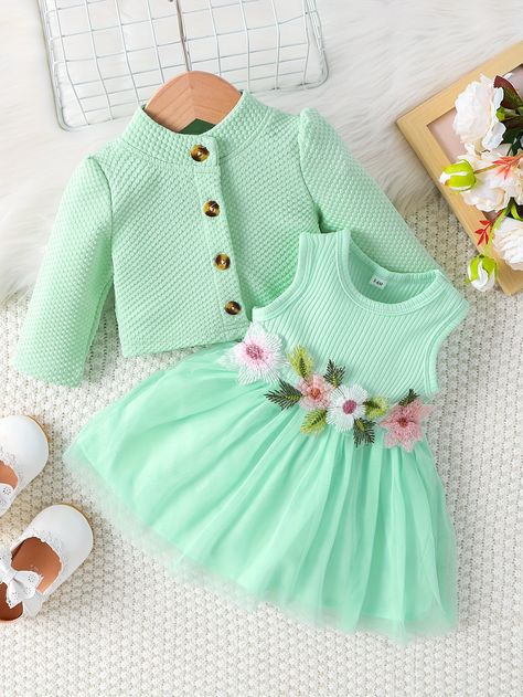 Faster shipping. Better service Embroidery Flower Dress, Newborn Baby Dresses, Girl Sleeves, Birthday Party Dress, Tutus For Girls, Girls Party Dress, Baby Outfits Newborn