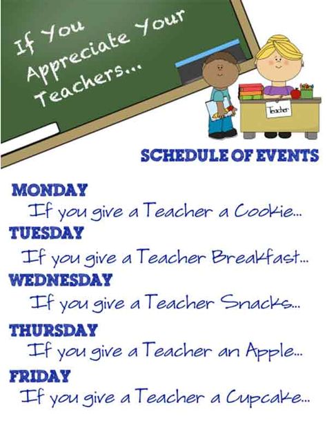 if you give a mouse a cooke theme week of ideas for teacher appreciation Free Teacher Appreciation Printables, Teacher Appreciation Week Themes, Teacher Appreciation Themes, Preschool Director, Teacher Encouragement, Teacher Breakfast, Teachers Week, Teachers Appreciation Week Gifts, Staff Appreciation Week