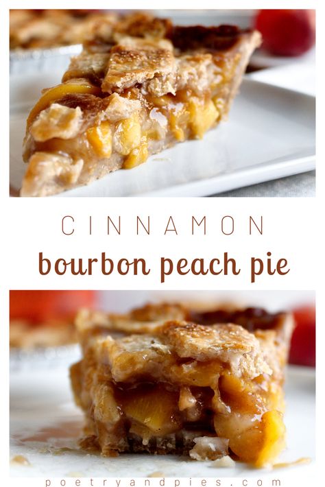 Peach Bourbon Pie Filling, Maple Bourbon Peach Pie, Peach Bourbon Dessert, Thanksgiving Peach Pie, Peach Thanksgiving Dessert, Unique Peach Recipes, Bourbon Pie Recipes, Pie Recipes Unique, Pie Flavors Unique