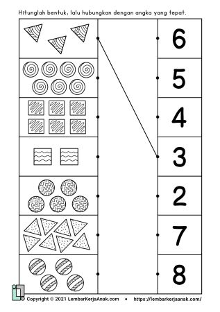 Belajar Berhitung 1–10 | Lembar Kerja Anak TK - PAUD - SD | Kognitif Worksheet Tk, Numbers Preschool Printables, Abc Flashcards, Preschool Math Worksheets, First Day School, Numbers Preschool, Kids Math Worksheets, Math Activities Preschool, Printable Books