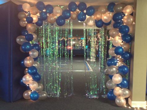 Party door entrance Over The Door Decor Entrance, Nursing Home Prom, Party Entry Decorations, Graduation Entrance Decoration, Birthday Party Entrance Decoration, Prom Entrance Ideas, Birthday Entrance Decor, Party Entrance Decoration, Graduation Dance