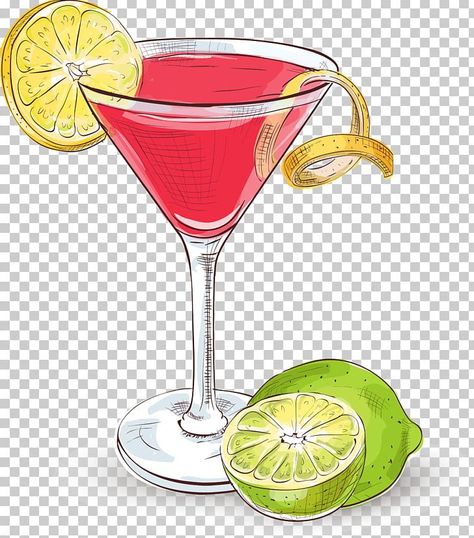 Cosmopolitan Cocktail Illustration, Cocktail Glass Drawing, Martini Glass Drawing, Margarita Drawing, Martini Clipart, Cocktail Drawing, Cocktails Drawing, Margarita Martini, Cocktail Margarita