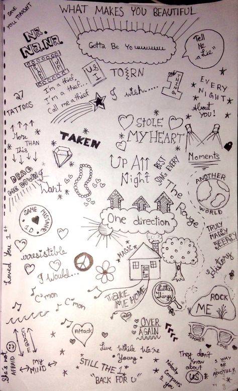 One Direction Doodle One Direction Doodle Art, One Direction Doodles, 1d Doodles, Notebook Doodle, One Direction Tattoos, One Direction Cartoons, One Direction Drawings, Night Tattoo, One Direction Art