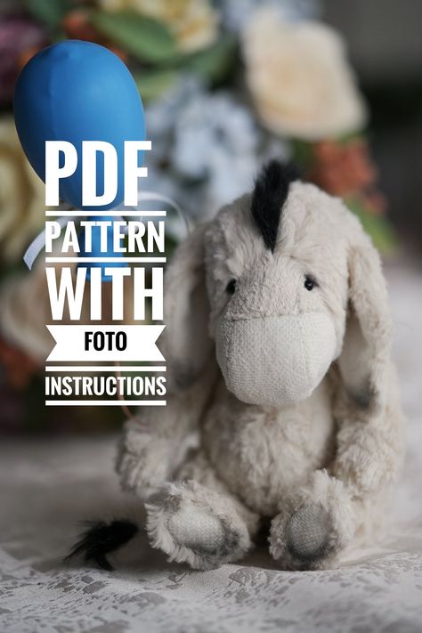 Pattern donkey PDF Handmade teddy donkey plush toys stuffed animal donkey toy sewing donkey instant download sewing pattern stuffed donkey от TeddyDreamLT на Etsy Donkey Plush Sewing Pattern, Donkey Pattern, Donkey Sewing Pattern, Electronics Pattern, Handmade Teddy, Sewing Needles, Sewing Stuffed Animals, The Donkey, Plush Pattern