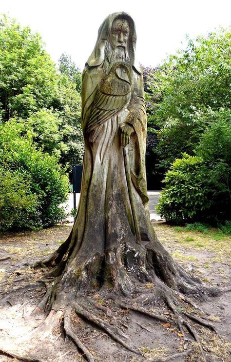 26 Awesome Tree Stump Chainsaw Carving Ideas – Chainsaw Carving History Stump Carving, Carved Tree Stump, Tim Burgess, Tree Stump Decor, Chainsaw Sculpture, Chainsaw Wood Carving, Wood Sculptures, Tree Of Life Tattoo, Chainsaw Carving