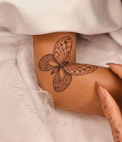 Pansy Tattoo, Butterfly Tattoos On Arm, Minimalistic Tattoos, Ink Therapy, Birthday Tattoo, Chic Tattoo, Boho Tattoos, Elbow Tattoos, Tattoo Templates