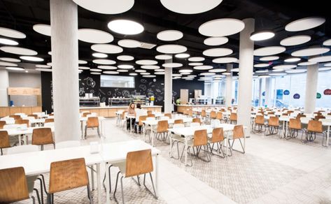 Cafeteria Decor, University Interior Design, Canteen Design, Education Design Interior, Open Office Design, Cafeteria Design, School Canteen, Korean School, Classroom Interior