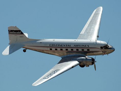 PBA #30 NOW C47 Skytrain, Douglas Dc3, Continental Airlines, Douglas Aircraft, My Father's Daughter, Vintage Airlines, Vintage Airplanes, Air Travel, The 1980s