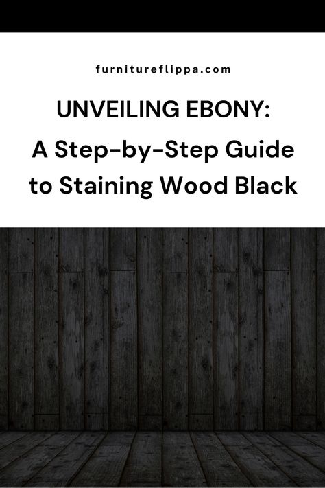 Unveil the beauty of ebony with this step-by-step guide to staining wood black. Learn the techniques for achieving deep, lustrous tones on wood surfaces, from preparation to application. Whether you're refinishing furniture or crafting new pieces, discover how to create timeless and elegant finishes with black wood staining. Minwax True Black Stain, Staining Pine Wood, Stain Furniture, Black Stained Wood, Wood Staining, Black Wood Stain, Stain Wood, Staining Furniture, Oil Based Stain