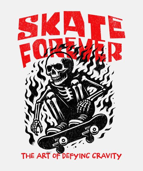 Take your T-Shirt design to the next level by using this Skate Forever T-Shirt design template by Novendi Prasetya. Use this ready-to-use T-Shirt design and start designing like a Pro. Unique T Shirt Designs Inspiration, Shirt Print Design Graphic Tees, Band T Shirt Design, Skate Punk, Design Kaos, Ed Design, Generations Quotes, T Shirt Design Template, Unique T Shirt Design