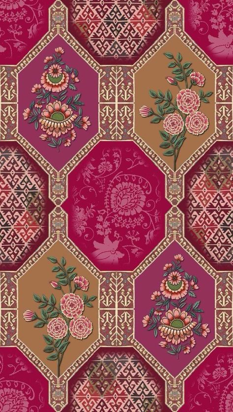 Ethnic Print Pattern, Indian Wedding Invitation Card Design, Mughal Art Paintings, Design Pattern Art, Carpet Trends, Print Design Art, Textile Prints Design, Border Embroidery Designs, Textile Pattern Design