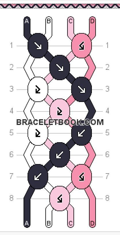 Bracelet Patterns Easy 4 Strings, Metallic Friendship Bracelet, Simple Bracelets Patterns, Bracelet Pattern 4 Strings, Friendship Bracelet 4 Strings, Bracelets With 4 Strings, Bracelet Patterns With 4 Strings, Simple Friendship Bracelet Patterns 4 Strings, Embroidery Bracelet Designs