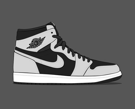 Air Jordan 1 Svg, Jordan 1 Cartoon, Ugc Inspiration, Air Jordan 1 Shadow, Jordan 1 Shadow, Shoe Cakes, Nike Wallpapers, Hip Hop Artwork, Sneakers Box