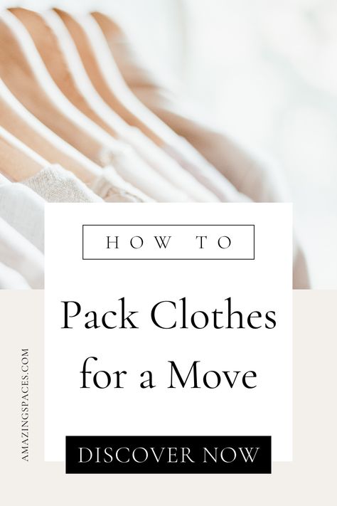 Moving season is here! We've outlined the BEST way to pack clothes, just in case you need a little #MondayMotivation for your upcoming move! How To Pack Clothes When Moving, Moving Hanging Clothes Packing Tips, Best Way To Pack Clothes For Moving, Moving Clothes On Hangers, Packing Clothes For A Move, How To Pack Clothes For Moving, Moving Hanging Clothes, Pack Clothes For Moving, Moving Clothes