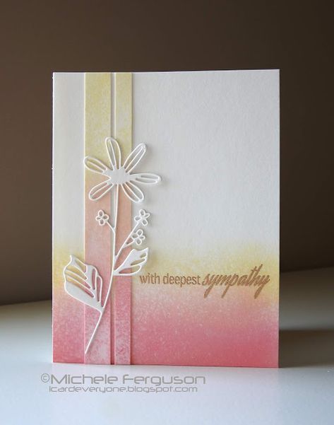 Cas Cards Simple, Cas Sympathy Cards, Cas Cards Ideas, Clean And Simple Cards Ideas, Sympathy Cards Handmade Simple, Elegant Birthday Cards, Handmade Sympathy Cards, Card Craft Ideas, Clean And Simple Cards