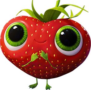 Cloudy with a chance of Meatballs character Cute Barry the Strawberry Barry The Strawberry, Strawberry Png, Down The River, Png Image, Meatballs, Berry, Jam