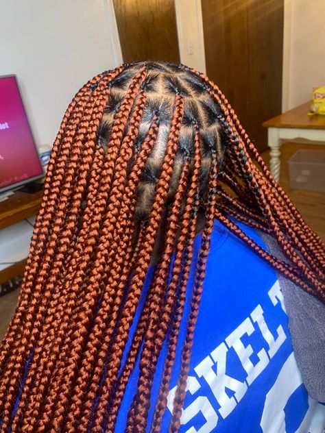 Knotless Box Braids Under Color, Knotless Box Braids Medium Color 350, Color 35 Knotless Braids, Small Colored Knotless Box Braids, Colourful Knotless Braids, Colors Of Attachment For Braids, Knotless 350 Braids, Knotless Braids 350 Color, 350 Color Knotless Braids