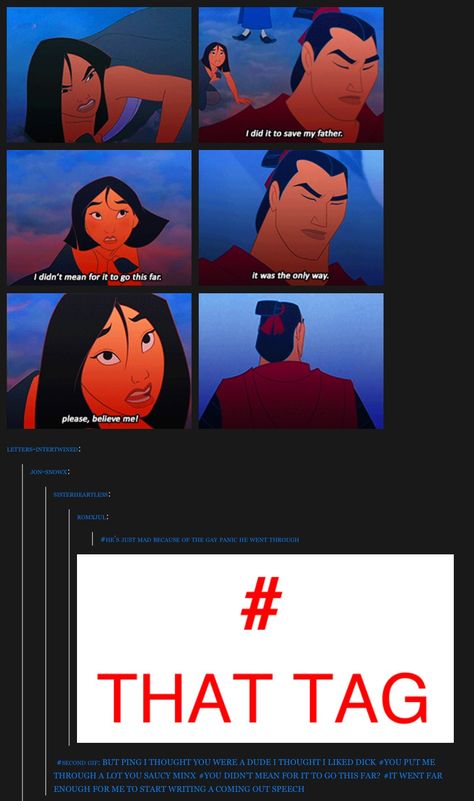 Tag : "he's just mad because of the gay panic he went through" Trans Mulan Fanart, Ping X Shang Fanart, Ping X Shang, Mulan X Shang Fanart, Mulan And Shang Fanart, Mulan X Shang, Shang Mulan, Funny Disney Cartoons, Disney Theory