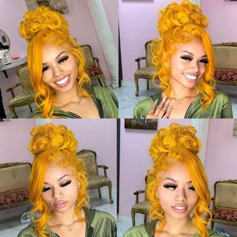 Yellow Frontal Wig, Salt And Pepper Bob, Yellow Wig, Light Ombre, Best Human Hair Wigs, Green Wig, Ombre Wigs, Custom Wigs, Yellow Hair