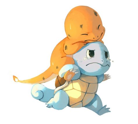 Charmander and Squirtle On Tumblr, Pokemon, Deviantart, Tumblr, Blue, Art, Pokémon