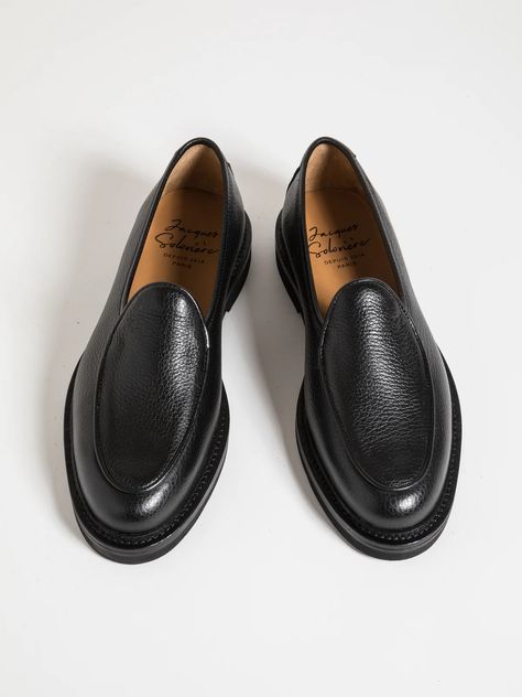 Jacques Solovière Paris | LEX ALL BLACK Black Loafers Men, Gents Shoes, Estilo Hipster, Black Boots Men, Classy Outfits Men, Gentleman Shoes, Street Style Outfits Men, Leather Brogues, Hype Shoes