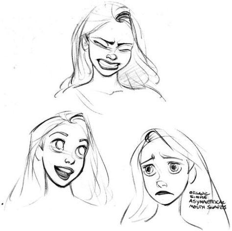 Mouth Cartoon, Concept Art Landscape, Character Sketching, Disney Doodles, Glen Keane, Different Expressions, Character Design Cartoon, 디즈니 캐릭터, Disney Concept Art