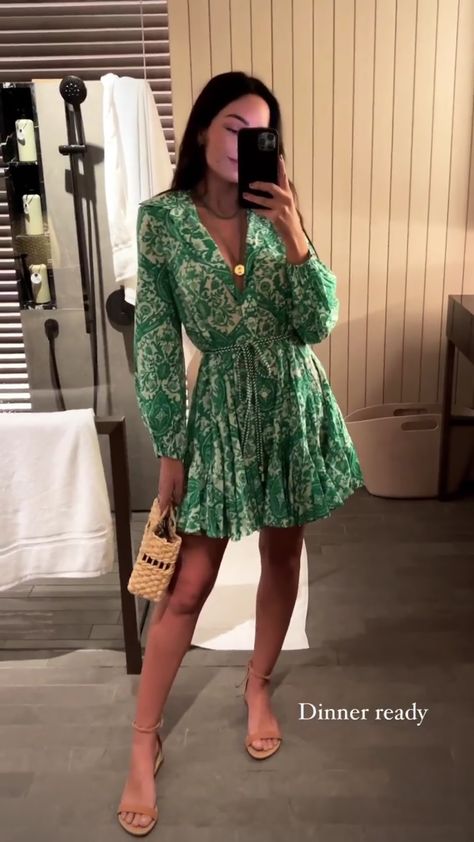 Zara Outfit 2020 Summer, Zara Outfit 2020, Spring Break Dress, Casual Brunch Outfit, Outfit 2020, Dresses Aesthetic, Zara Outfit, Zara Fashion, Spring Summer Dress