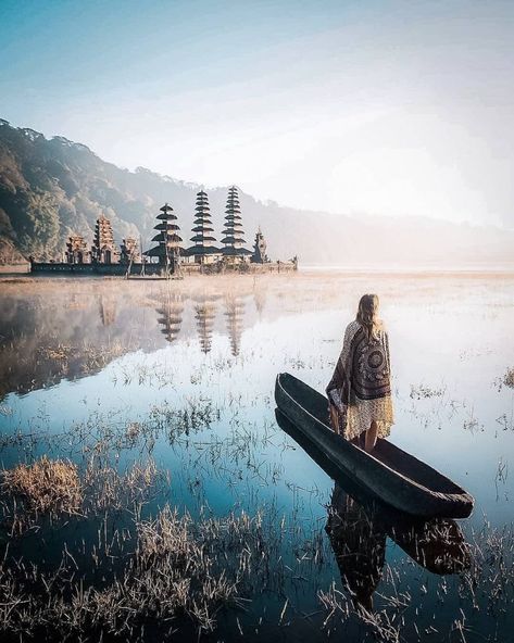 The Pristine and Untouched Tamblingan Lake in Bali Tamblingan Lake Bali, Bali Instagram, Bali Photography, Traditional Boats, Small Lake, Countries In The World, Tourist Spots, Countries Of The World, Tourist Destinations