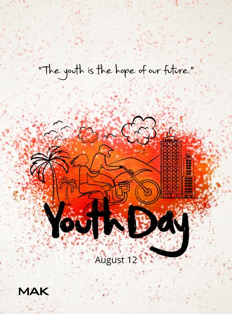 "The youth is the hope of our future" Youth Day Poster Drawing, Youth Day Creative Ads, Youth Day Poster Design, Youth Day Poster, Poster Design Ideas Creative, Poster Making Ideas, Youth Empowerment, Drawing Competition, Poster Design Ideas