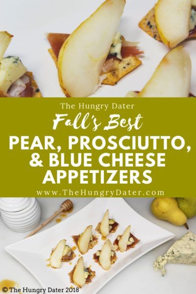 Pear, Prosciutto, and Blue Cheese Bite Appetizers Proscuitto Appetizers, Blue Cheese Appetizers, Pear Prosciutto, Small Bites Appetizers, Seasoned Veggies, Dairy Desserts, Recipes Snacks, Cheese Bites, Strawberry Salad