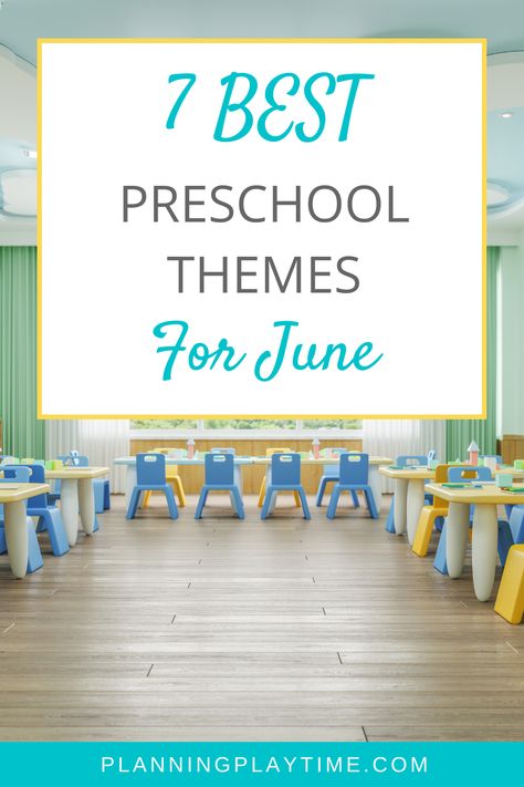 Best June Themes for Preschool - Planning Playtime May Preschool Themes, Preschool Summer Themes, Themes For School, Themes For Preschool, Transportation Songs, June Themes, Transportation Worksheet, All About Me Activities, Counting For Kids