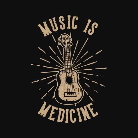 Music Shirts Design, Slogan Typography, Music Shirt Design, Music Is Medicine, Nature Typography, Music Tshirt, Music Quote, Nature Music, Music Design