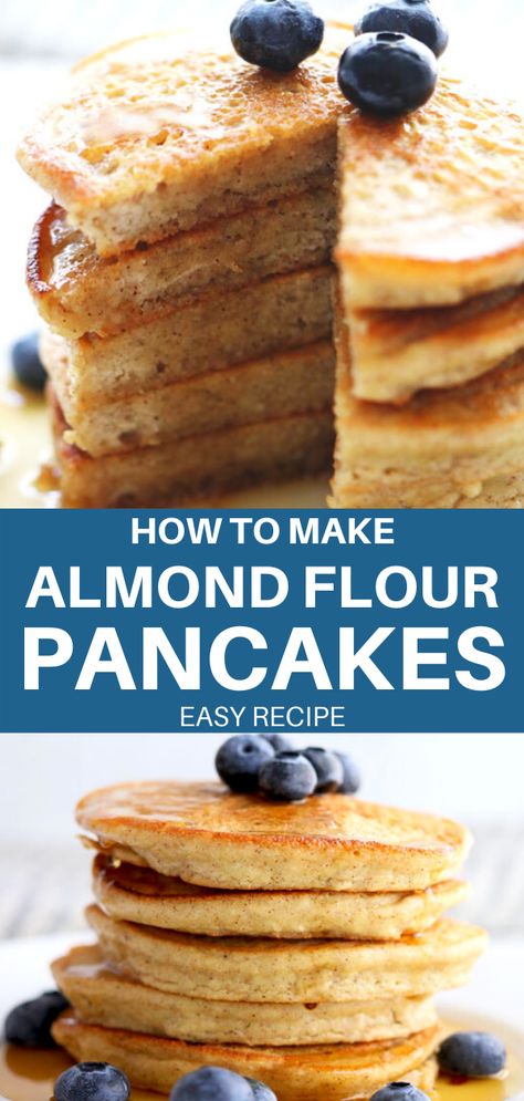 Almond Flour Pancake Recipe Easy, Healthy Almond Flour Pancakes Easy, Almond Flour Pancakes Easy Fluffy, Gluten Free Pancake Recipes, Best Almond Flour Pancakes, Fluffy Almond Flour Pancakes, Gf Df Pancake Recipe, Almond Flour Pancake Mix Recipe, Almond Flour Waffle Recipe Easy