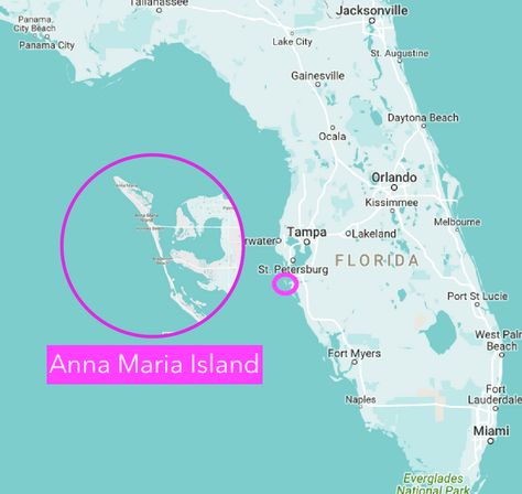 Map of Anna Maria Island, Florida Anna Maria Island Map, Anna Maria Island Florida, Blizzard Beach, Bradenton Florida, Lakeland Florida, Florida Map, Florida Restaurants, Everglades National Park, Anna Marie