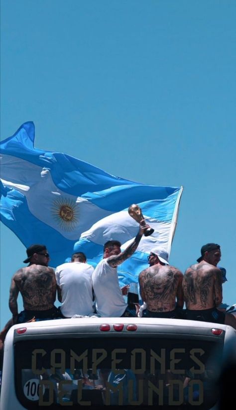 Argentina World Cup win🏆 Argentina World Cup, Champions Of The World, Leo Messi, Fifa World Cup, Lionel Messi, Iphone Background, Fifa, World Cup, Tattoos