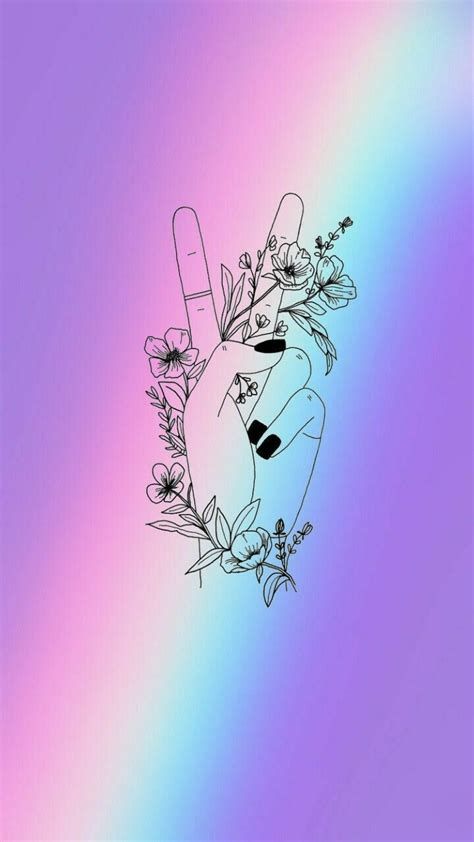 Dream Catcher Iphone Wallpaper, Peace Drawing Ideas Paintings, Boho Lockscreen, Peace Drawing Ideas, Peace Sign Fingers, Peace Drawing, Peace Sign Tattoos, Paintings Aesthetic, Peace Tattoos