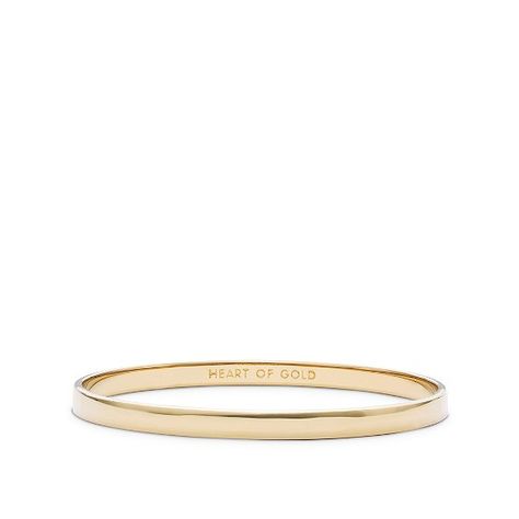 last one, i swear - because i also like i t when our objects inspire us to be better Kate Spade Gold Bangle, Space Bracelet, Kate Spade Designer, Kate Spade Heart, Kate Spade Bracelet, Kate Spade Bangle, Classic Bangles, Simple Bangle, Designer Bracelets