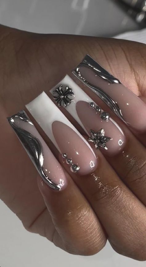 Long Acrylic Nail Designs Baddie, 13 Birthday, Nail Board, Long Acrylic Nail Designs, Long Acrylic, Unique Acrylic Nails, Acrylic Designs, Nail Inspiration, Nails Inspo