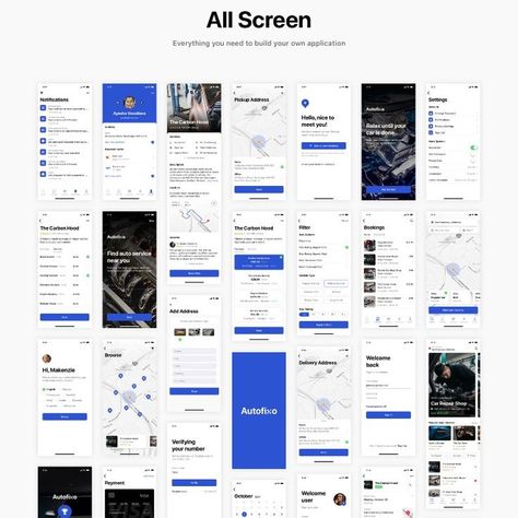 Autofixo - Sketch Auto Service & Car Repair App Car Repair Shop Design, Car Service Design, Car Service App, Mobile App Ideas, App Advertisement, Creative Ui Design, Mobile Login, To Do App, Car App