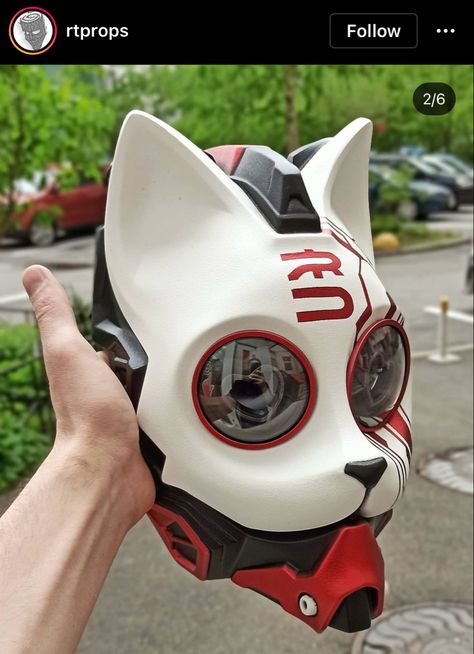 Cyberpunk Cat Mask, Tech Mask, Cyberpunk Mask Design, Cool Mask, Cyberpunk Props, Cyberpunk Mask, Cyberpunk Helmet, Gas Mask Art, Cyberpunk Clothes