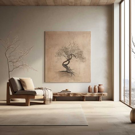 7+ Wabi Sabi Style Home Design Ideas for Embracing Imperfection • 333+ Images • [ArtFacade] Wabi Sabi Living Room, Wabi Sabi Living, Wabi Sabi Interior Design, Modern Wabi Sabi, Paint Decor, Wabi Sabi Design, Wabi Sabi Interior, Drawing Home, Living Area Design