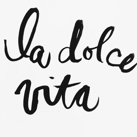 Playing with the Pentel brush pen via besotted / tristan b.  la dolce vita italienne femme look été summertime italie italy douceur de vivre typographie Libra Poster, Logo Silhouette, Italian Quotes, In Cursive, Food Quotes, Sweet Life, Quotes About Strength, Inspirational Quotes Motivation, The Words