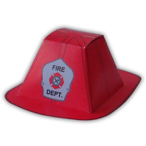 Firefighter Helmet Gift Box Favor Party Printable Color Template PDF (custom helmet colors available)  Donation box possibility Firefighter Helmet Craft, Firefighter Hat Craft, Firefighter Hats For Preschool, Fireman Hat Printable, Firefighter Hat Template, Fire Engine Party, Red Helmet, Firefighter Party, Hat Template