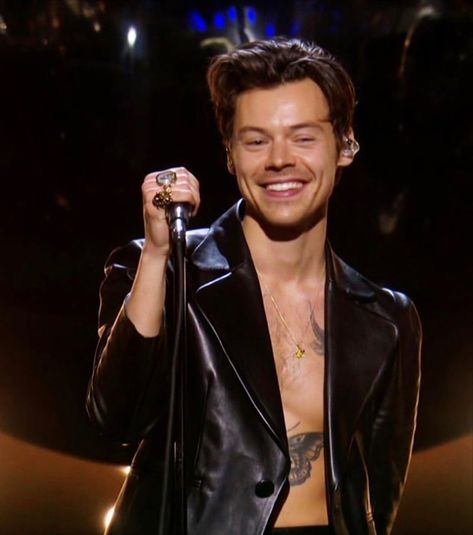 Harry Styles Grammy, Teenage Dream, Timothee Chalamet, Harry Styles, Leather Jacket, Celebrities, Leather