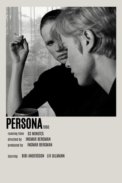 Ingmar Bergman Poster, Persona Movie Poster, Persona Film Ingmar Bergman, Ingmar Bergman Persona, Movies Posters Minimalist, Persona Bergman, Persona Movie, Persona Poster, Persona Ingmar Bergman