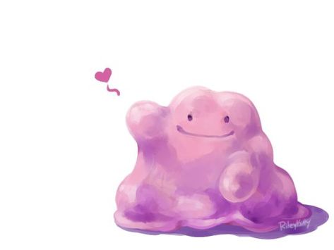 Ditto Pokemon Ditto Art, Ditto Art, Pokemon Ditto, Lion Queen, Pokemon Tumblr, Pokemon Painting, Pokemon Red Blue, Oc Pokemon, Pokemon Red