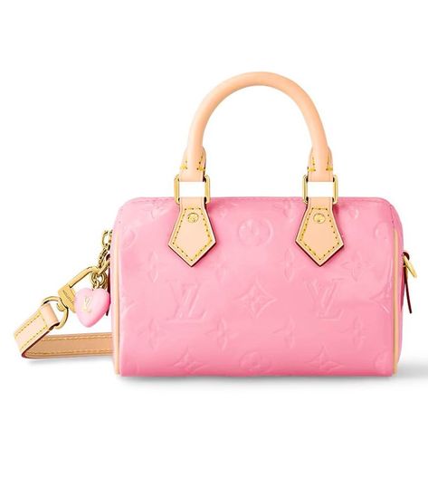 Louis Vuitton Nano Speedy, Designer Totes Handbags, Nano Speedy, Cute Couple Gifts, Louis Vuitton Pink, Patent Leather Bag, Louis Vuitton Purse, Bag Women Fashion, Large Shoulder Bags