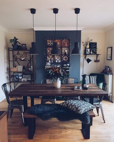 Interior Boho, Black Dining Room, Dining Room Design, My New Room, Room Table, House Inspiration, Decor Interior Design, Dining Room Decor, Home Decor Inspiration