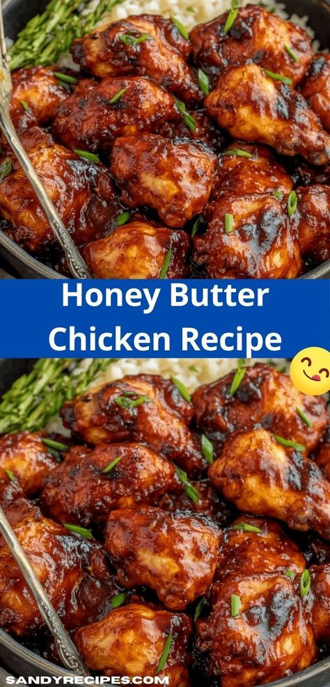 Craving a unique flavor profile? This Honey Butter Chicken Recipe merges the best of sweet and savory in an easy chicken dinner. With quick prep and irresistible taste, it’s a hit for family-friendly weeknight meals. Unique Chicken Recipes, Honey Butter Chicken, Honey Butter Recipe, Easy Chicken Dinner, Honey And Soy Sauce, Butter Chicken Recipe, Best Chicken Recipes, Honey Butter, Easy Dishes