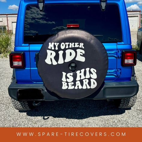 🧔‍🤣 We got you covered, find funny spare tire covers, whatever your sense of humor! #jeepwrangler #funnyjeepshit #sparetirecovers #jeephumor Jeep Funny Humor, Jeep Quotes Funny, Funny Spare Tire Covers, Jeep Humor, Jeep Meme, Spare Tire Covers, Jeep Wrangler Memes Funny, Tire Cover, Spare Tire